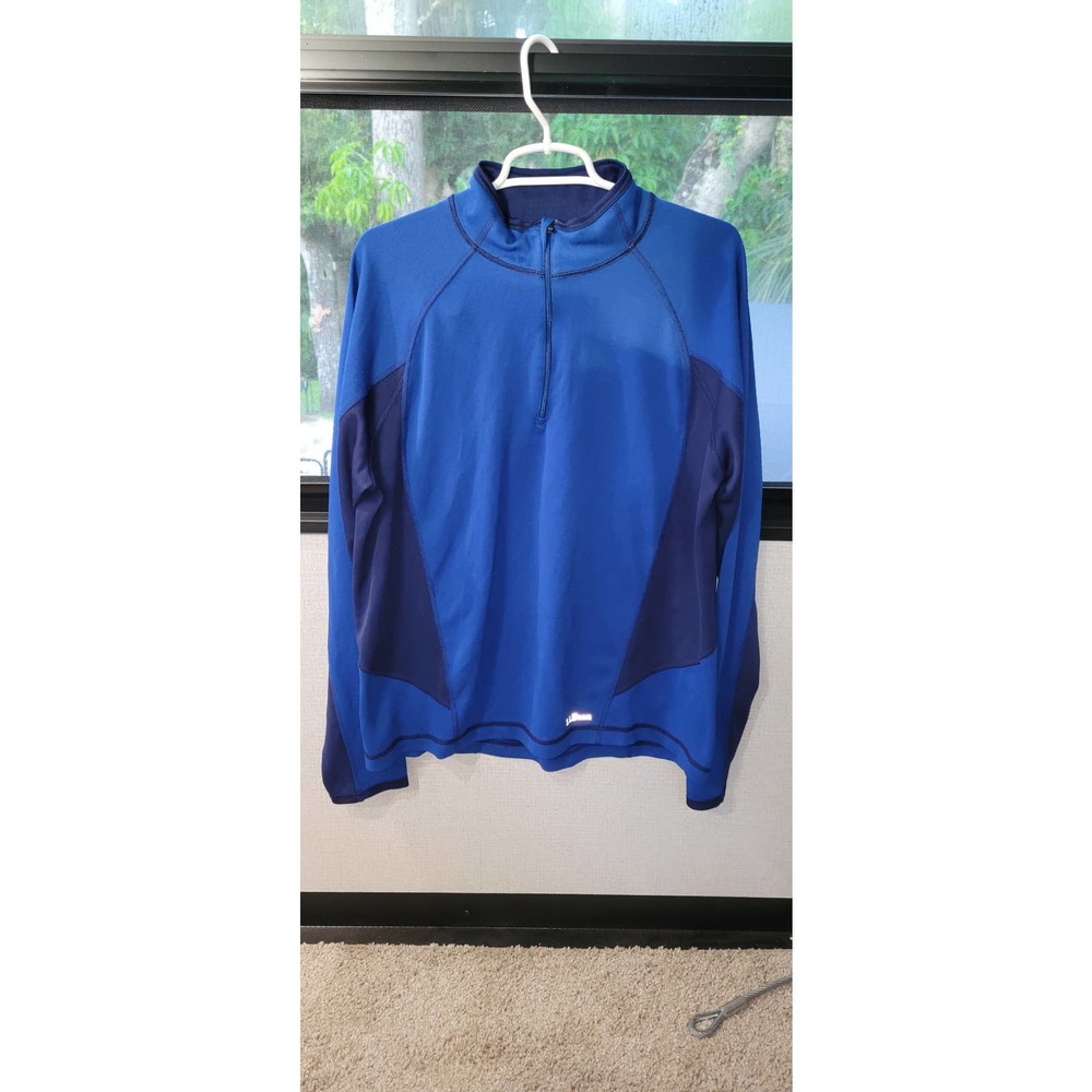 Blue L.L. Bean midweight pullover jacket